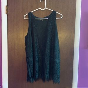 Green Lace Tank Top